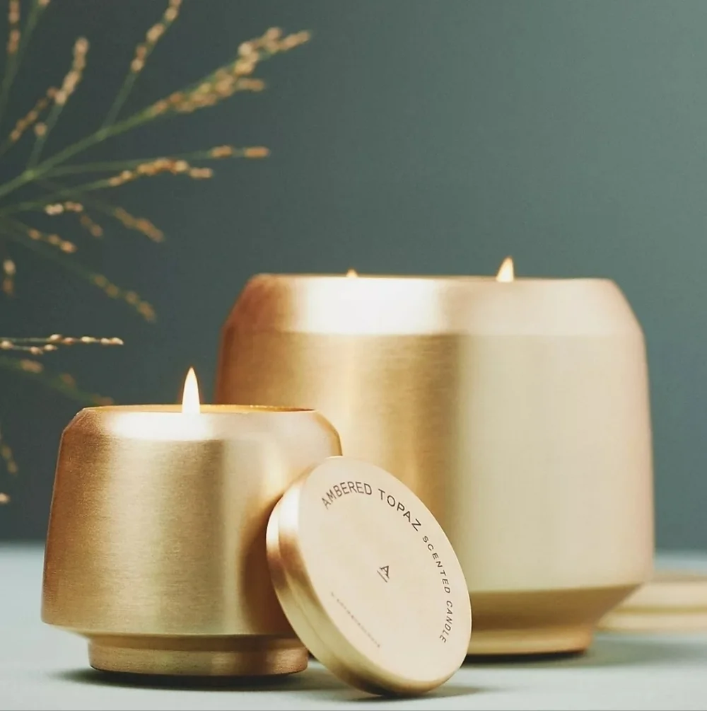 Anthropologie The Gather Candle in Ambered Topaz, 20 oz. NEW.